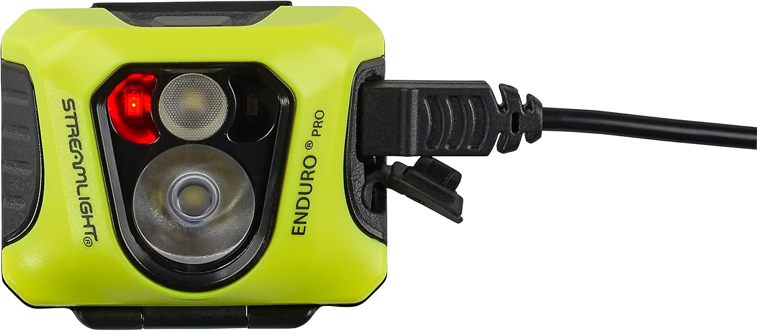 Streamlight 61435 Enduro Pro USB 200-Lumen 2080-Candela Ultra-Light LED Rechargeable Headlamp with Spot & Flood Beams