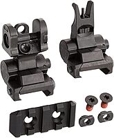 Sig Sauer Hunting Firearm Tread Front and Rear Sight Set, Adjustable Flip-Up Sights for Tread Pick Rail, Dual Aperture, Windage and Elevation Adjustable (KIT-TRD-Sights)