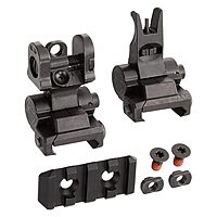 Sig Sauer Hunting Firearm Tread Front and Rear Sight Set, Adjustable Flip-Up Sights for Tread Pick Rail, Dual Aperture, Windage and Elevation Adjustable (KIT-TRD-Sights)