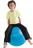 Gaiam Kids Balance Ball - Exercise Stability Yoga Ball, Kids Alternative Flexible Seating for Active Children in Home or Classroom (Satisfaction Guarantee), 45cm Blue 45cm
