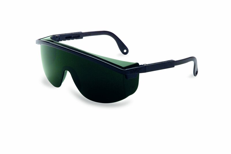 UVEX by Honeywell Shade 5.0 Safety Glasses, Scratch-Resistant, Black (S1112)