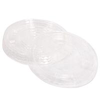 Planet+ 100% Compostable PLA Lids for 9/12/16/20/24-Ounce Clear Cold Cups, Flat Style, 1000-Count Case