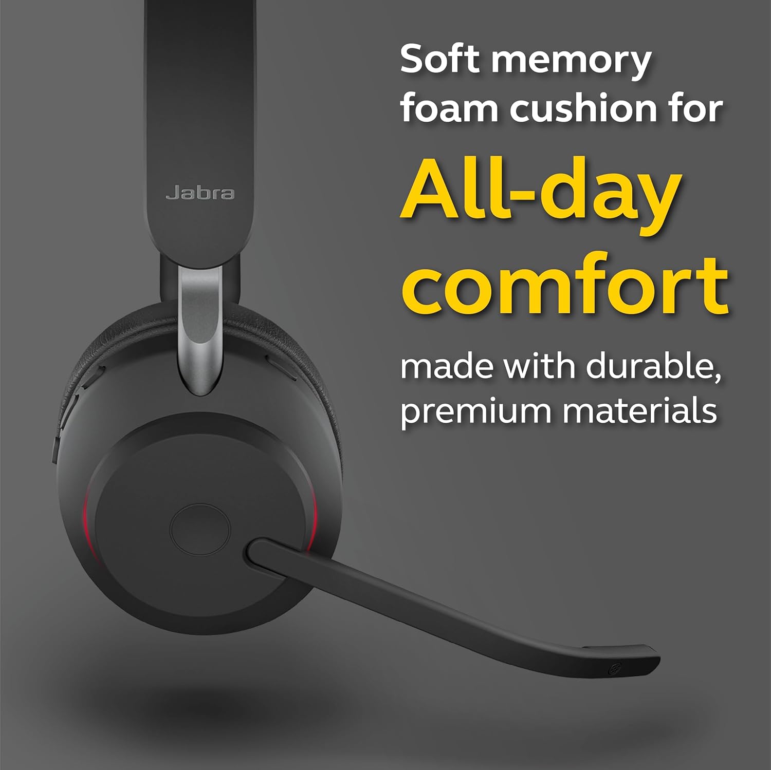 Jabra Evolve2 65 - USB-A UC Mono with Charging Stand - Black Wireless Headset/Music Headphones