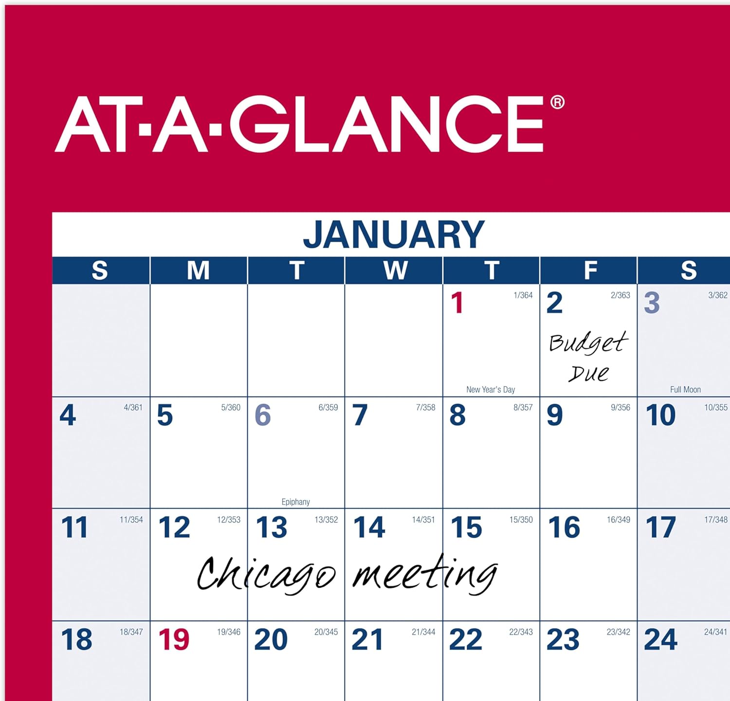 AT-A-GLANCE Reversible Erasable Wall Calendar, Vertical/Horizontal