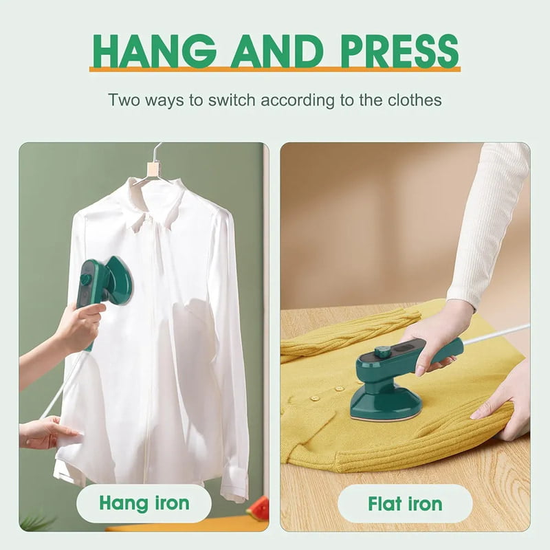 PERFECT MINI DRY AND WET IRON CLOTHES STEAMER WITH THICK CABLE