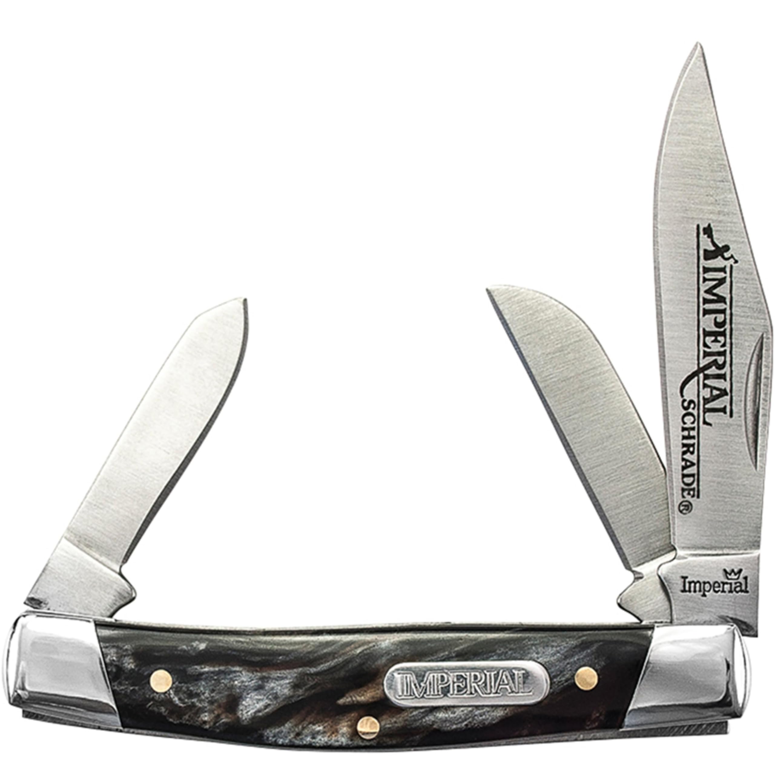 Schrade Imperial IMP16S Stockman 5.9in Stainless Steel Traditional Folding Knife with 2.5in Clip Point