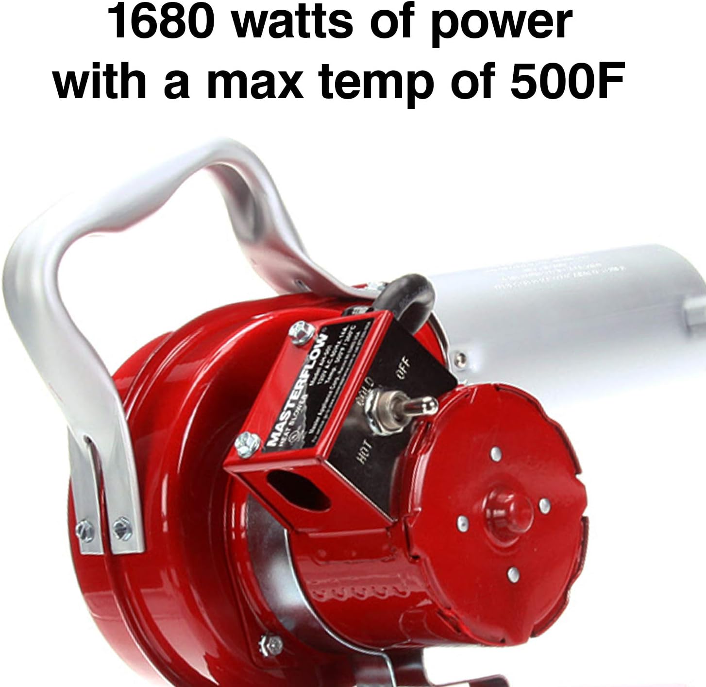 Master Appliance AH-501 Masterflow Heat Blower, 500 Degree Fahrenheit, 120V, 160 Watts, 47 CFM Airflow Heat Gun