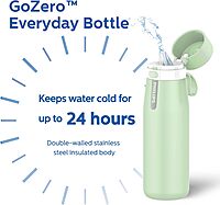 PHILIPS GoZero Everyday Insulated Stainless-Steel Water Bottle With Filter