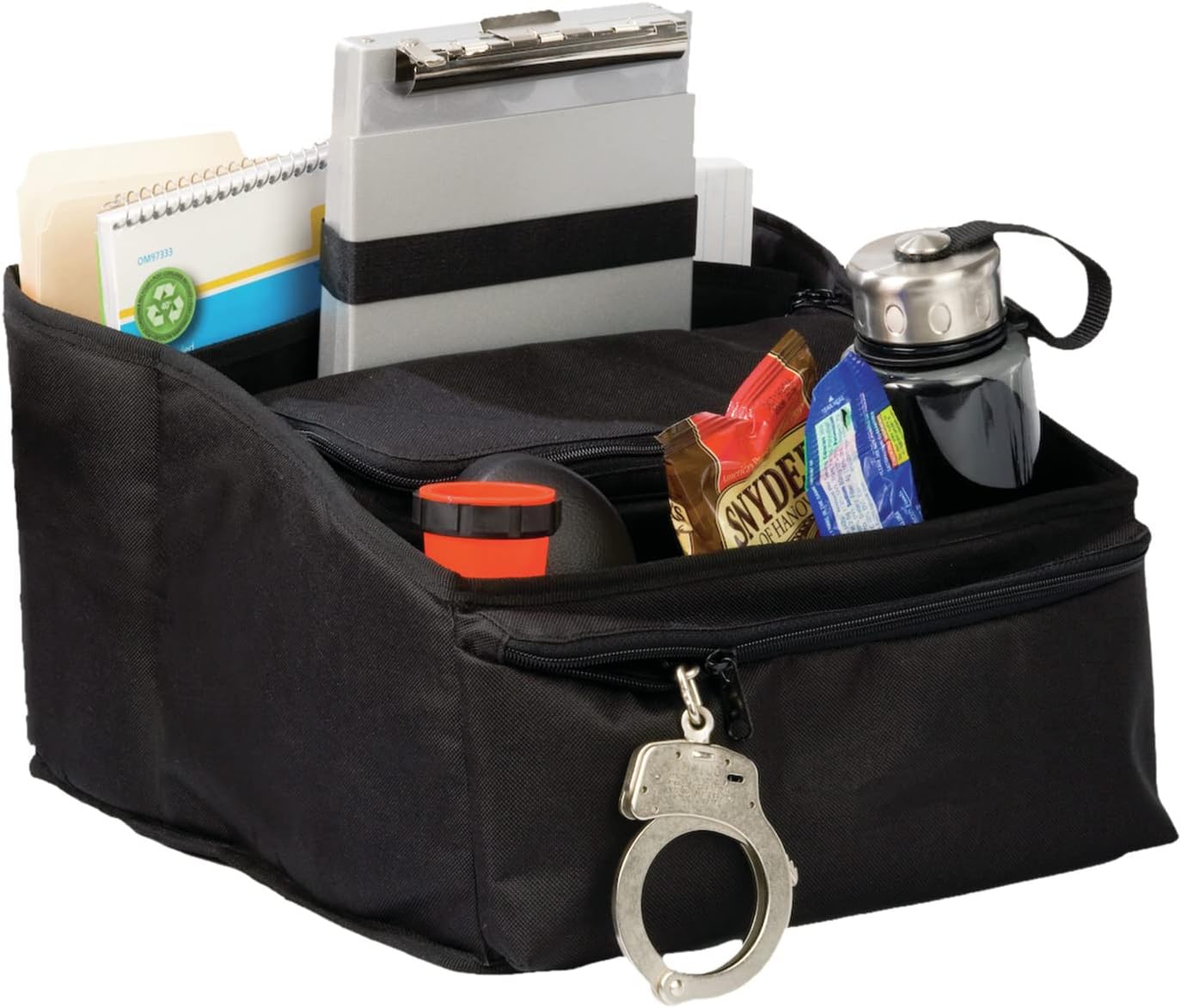 Uncle Mike's Law Enforcement Deluxe Car Seat Organizer, Black