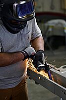 Ingersoll Rand Pneumatic Belt Sander, 0.6 HP, 20,000 RPM