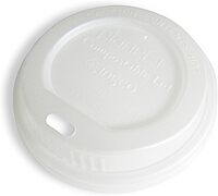 StalkMarket Planet+ 100% Compostable PLA Hot Cup Lid, Fits 8oz, 1000-Count Case
