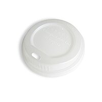 StalkMarket Planet+ 100% Compostable PLA Hot Cup Lid, Fits 8oz, 1000-Count Case