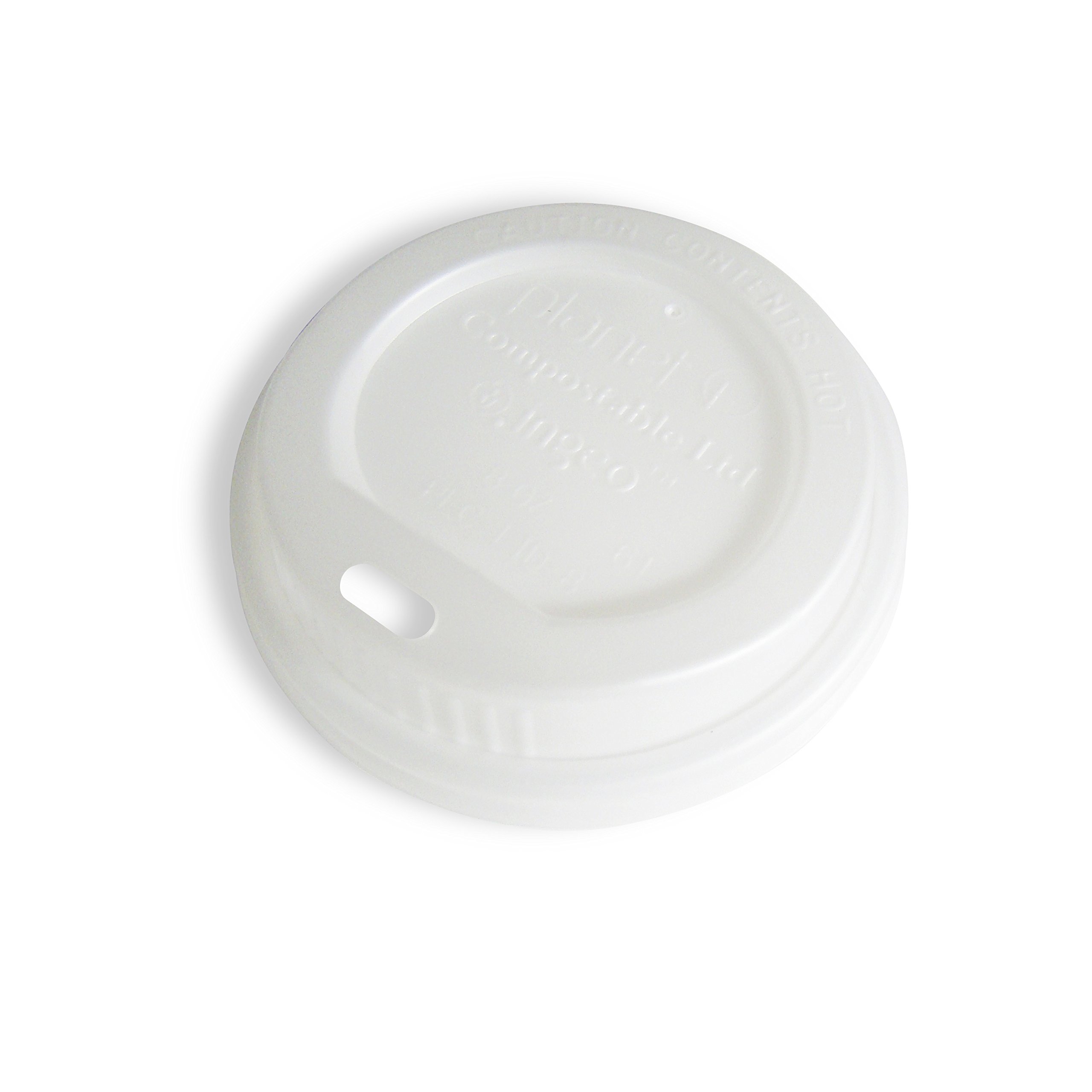 StalkMarket Planet+ 100% Compostable PLA Hot Cup Lid, Fits 8oz, 1000-Count Case