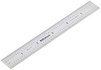 Mitutoyo 182-105, Steel Rule, 6" X 150mm, (1/32, 1/64", 1mm, 1/2mm), 3/64" Thick X 3/4" Wide