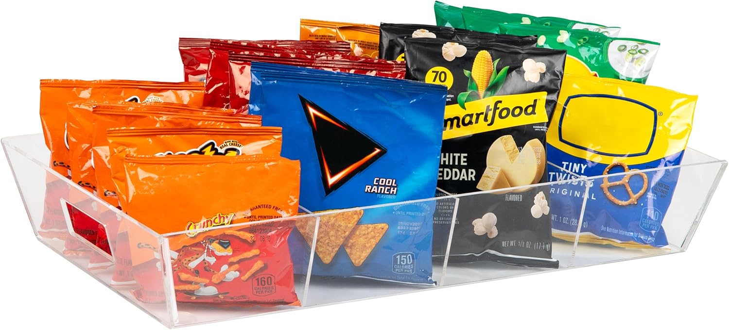 MIND READER Snack Tray Countertop Organizer