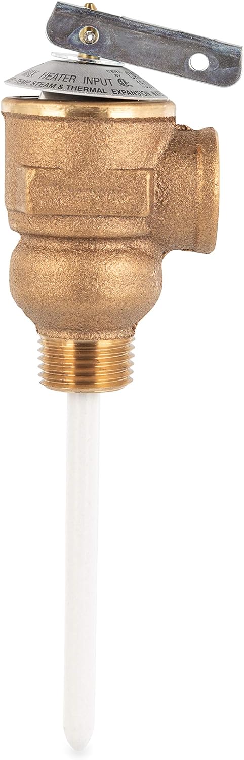 Camco Temperature & Pressure Relief Valve - 1/2" Valve w/4" Probe