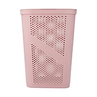 Mind Reader Slim Laundry Hamper with Lid, 60L Ventilated Plastic