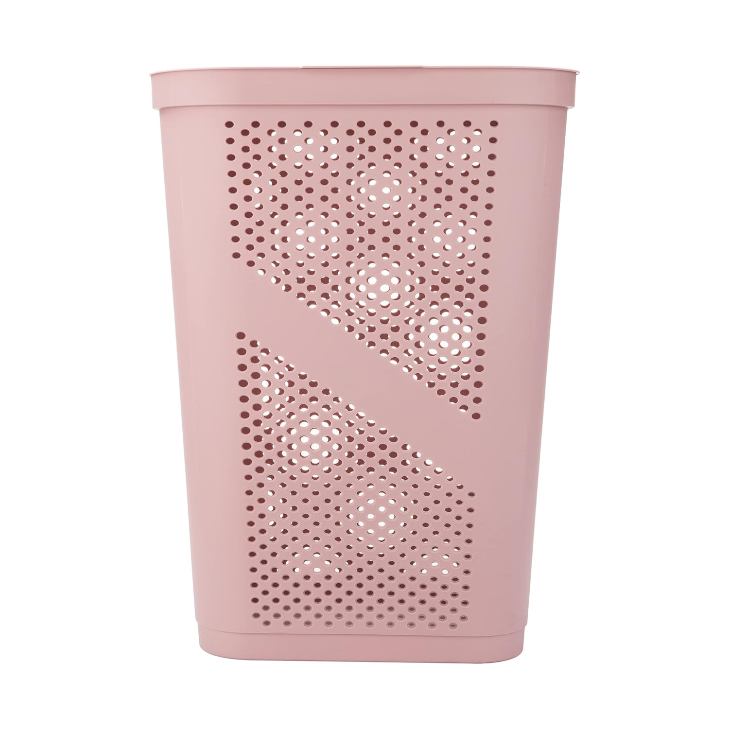 Mind Reader Slim Laundry Hamper with Lid, 60L Ventilated Plastic