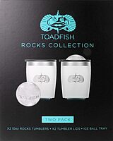 Toadfish Non-tipping 10oz Double-Wall Insulated Stainless Steel Rocks Tumbler with Easy-Slide Lid