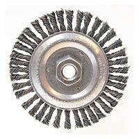 Anchor Brand® Stringer Bead Wheel Brushes, 5 in D x 3/16 in W, 0.02 in Steel Wire (102-BW-855) Each
