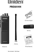 Uniden PRO501 40-Channel Portable Handheld CB Radio