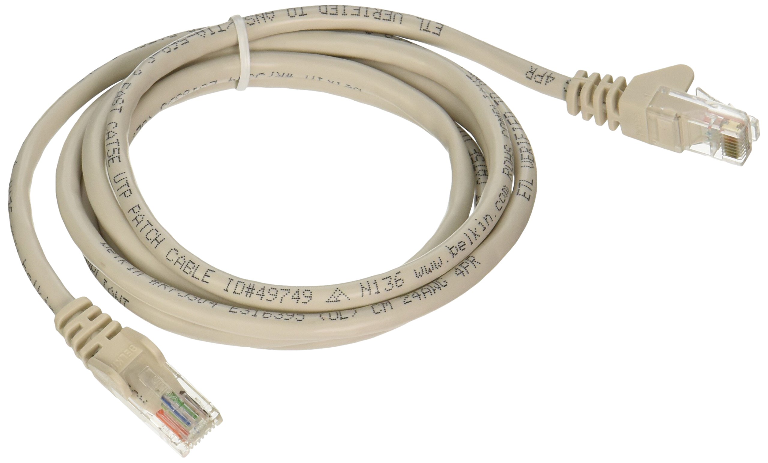 Belkin Cat5e Patch Cable - RJ-45 Male Network - RJ-45 Male Network - 5ft - White