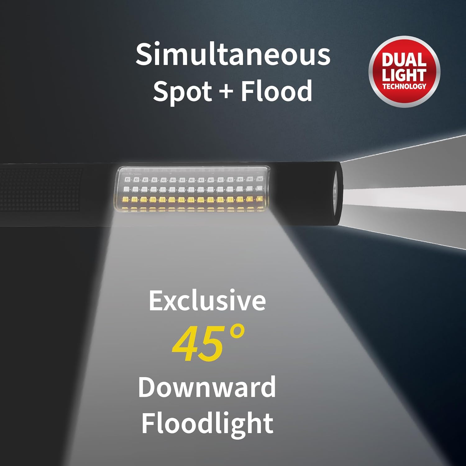 Nightstick NSP-1174-K01 LED Safety Light & Flashlight Combo Kit - White & Amber Floodlight