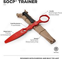 Benchmade - SOCP 176T Tactical Training Dagger with Red 400C Handle (176T)