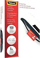 FELLOWES Hot Laminating Pouches for ID Cards