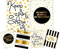 BARKER CREEK Art Print and Poster Set, Inspirational Classroom Decor