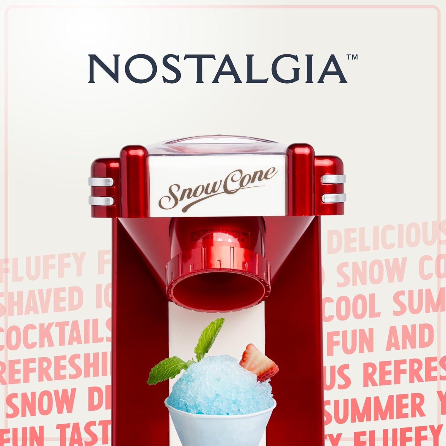 Nostalgia Retro Snow Cone Shaved Ice Machine