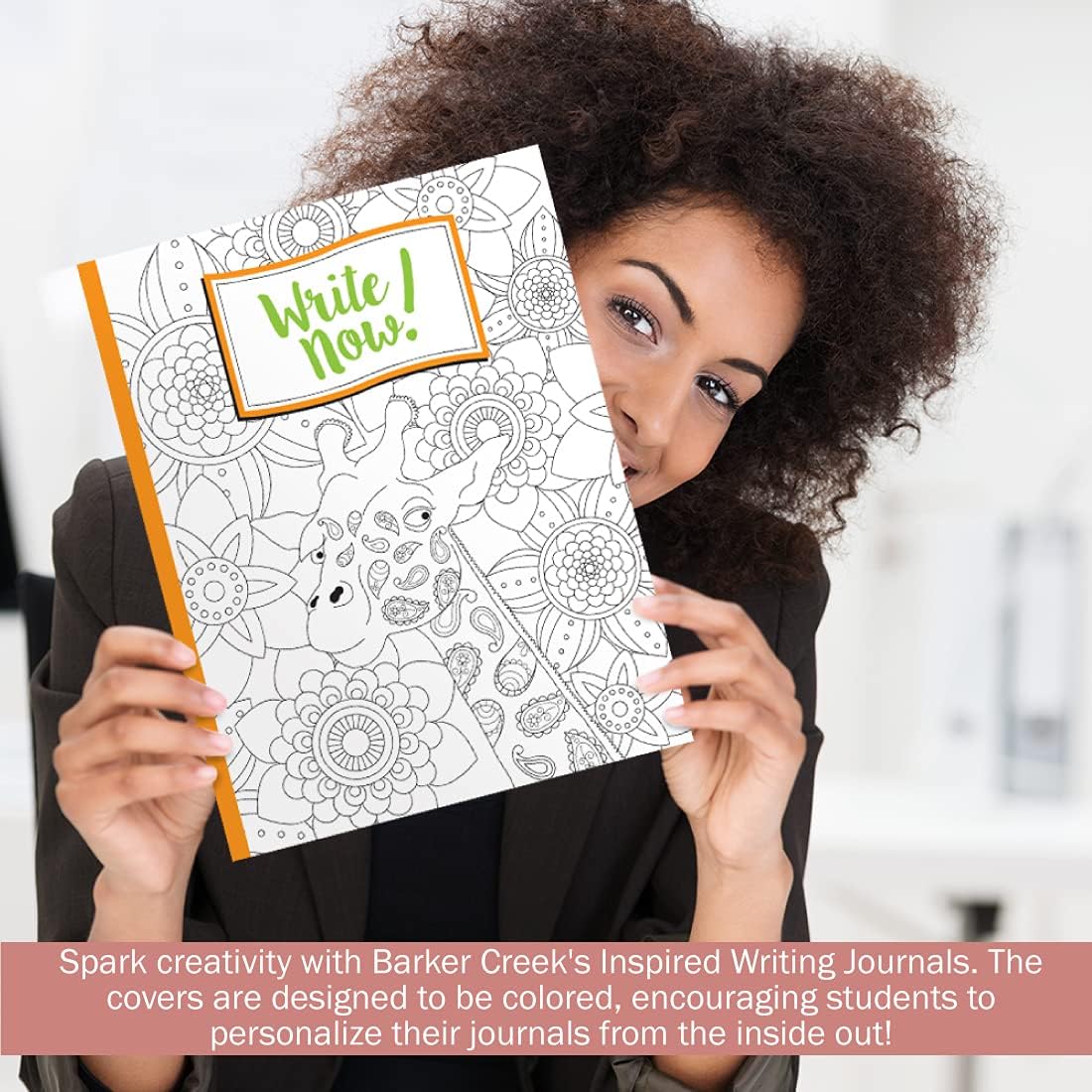 BARKER CREEK Color Me! Inspired Writing Journals, College-Ruled, 8.5 x 11, 48 Pages