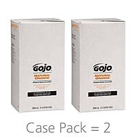 GOJO NATURAL ORANGE Pumice Hand Cleaner, 5000 mL Quick Acting Lotion Hand Cleaner Refill PRO TDX Dispenser (Pack of 2) - 7556-02 Orange Citrus 169.07 Fl Oz (Pack of 2)