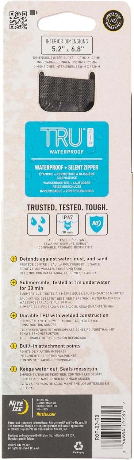 Nite Ize Runoff Waterproof Pocket - Waterproof Pouch for Passports, Phones