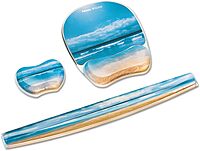 Fellowes Photo Gel Keyboard Wrist Rest with MICROBAN - Sandy Beach (9179401)
