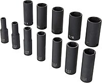 Grey Pneumatic 3/8" Drive Deep Socket Set