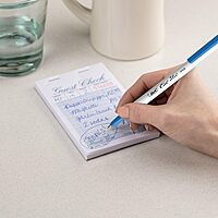 BIC Clic Stic Blue Retractable Ballpoint Pens, Medium Point (1.0mm), 12-Count Pack, Round Barrel Design for Comfortable Writing 12 Count (Pack of 1) Blue