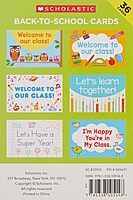 Scholastic Teachers Friend Postcards, 6in x 4in, Back To School, Kindergarten - Grade 5, Pack Of 36