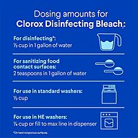 CLOROX Disinfecting Bleach, Concentrated Formula, Regular - 43 Fl oz