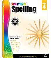 Spectrum Spelling Workbook Grade 4, Ages 9 to 10, 4th Grade Spelling Workbook, Handwriting Practice with Vowels, Diagraphs, Parts of Speech, and ... English Dictionary - 208 Pages (Volume 31)