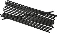Genuine Joe Plastic Stirrers - 5.5in Length - Plastic, Polypropylene - Black - 1000 / Box