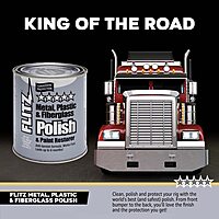 Flitz Multi-Purpose Metal Polish Paste - 2lb Can of USA-Made Metal Scratch Remover - Works on Stainless Steel, Chrome