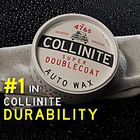 Collinite 476 Super Doublecoat Wax-Carnauba + Polymer Sealant - High Gloss Shine + Ultra Durable Hydrophobic Beading
