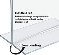 Azar Displays Double-Foot 2-Sided Acrylic Sign Holders