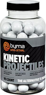 Byrna Kinetic Projectiles - Reusable Hard-Solid Plastic Rounds for Training, Target Practice and Self Defense