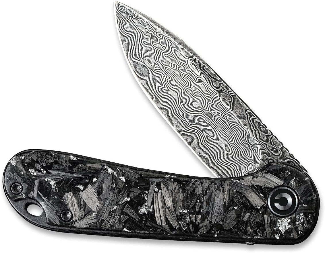 CIVIVI Elementum Folding Pocket Knife 2.96" Damascus Blade