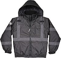 Ergodyne GloWear 8377EV Thermal-Enhanced Visibility Quilted Bomber Jacket