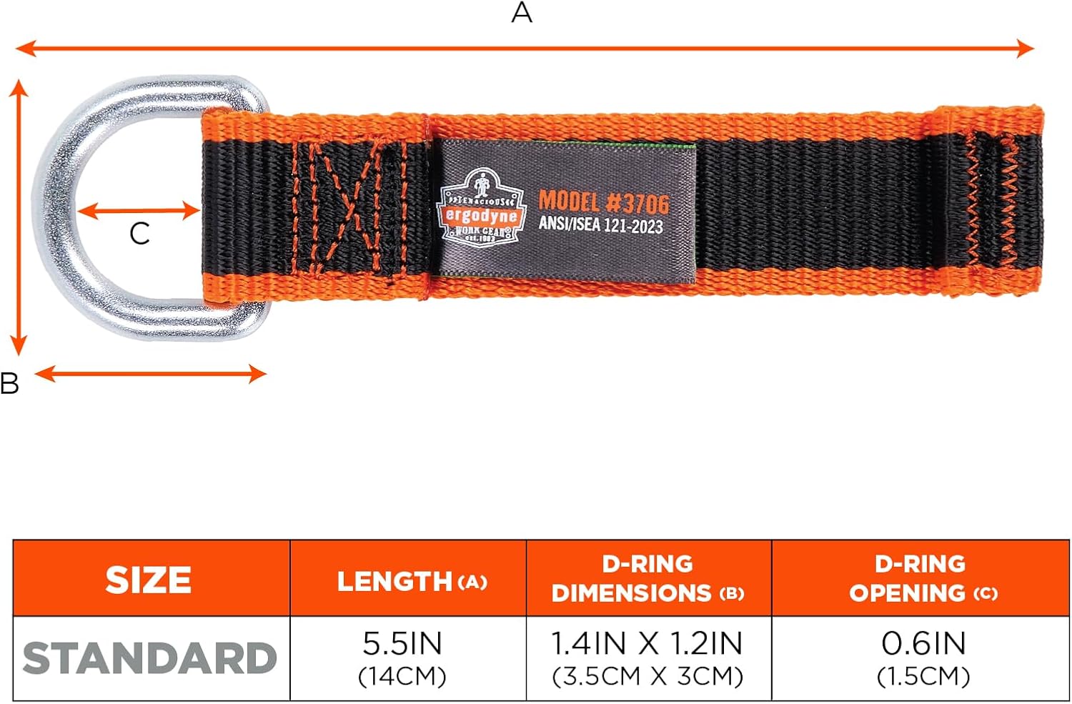 Ergodyne Squids 3706 Tool Tethering Attachment for Hand Tools, 5lbs Weight Rating, 3-Pack