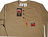 COMEAUX CAPS Comeaux FR Henley Welding Work Shirt - Flame Resistant