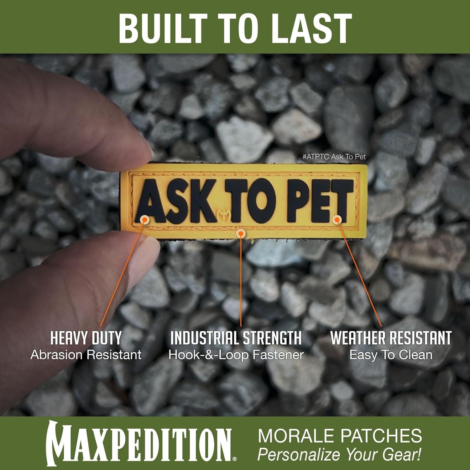 MAXPEDITION Ask To Pet 3D PVC Morale Patch
